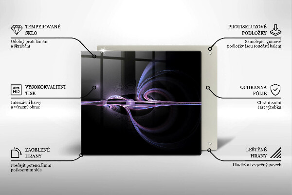 Sklo za varnú dosku Moderná abstrakcia
