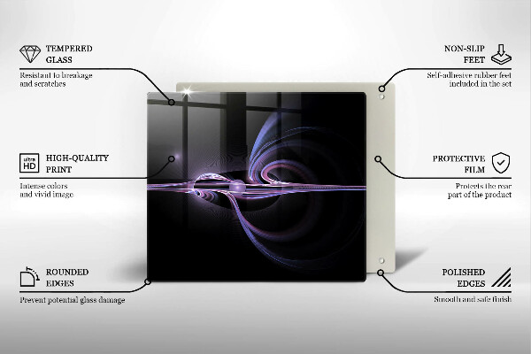 Sklo za varnú dosku Moderná abstrakcia