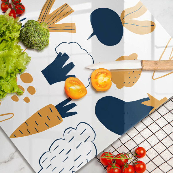 Sklo za varnú dosku Jedlo ilustrácie