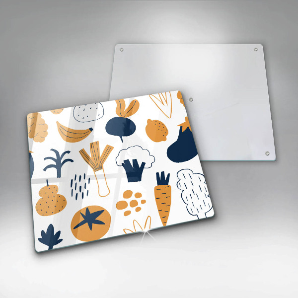 Sklo za varnú dosku Jedlo ilustrácie