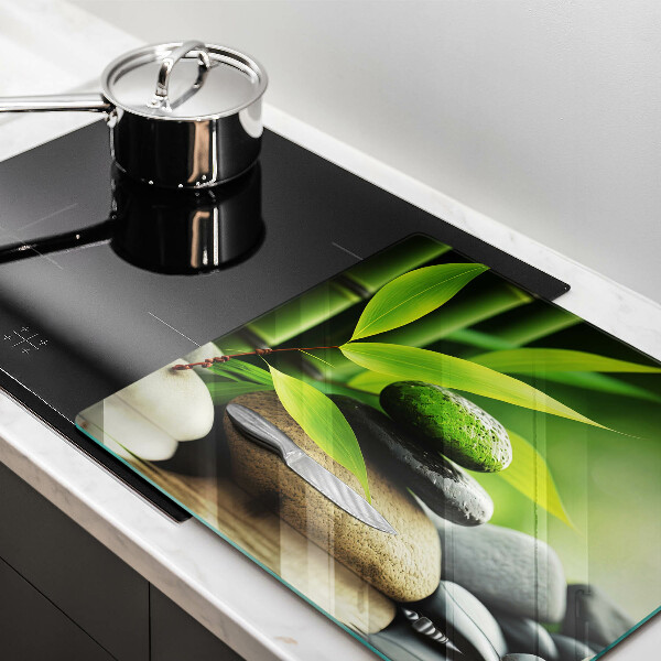 Krycia doska na sporák Zen bambusové kamene