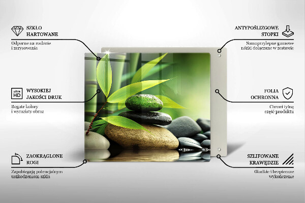 Krycia doska na sporák Zen bambusové kamene