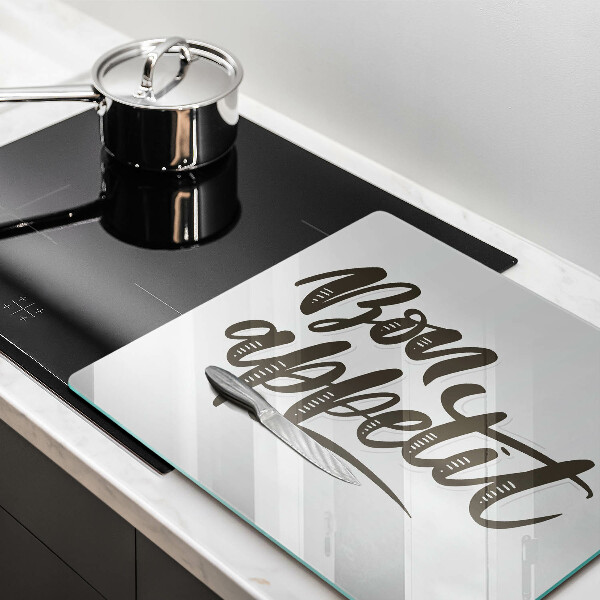 Krycia doska na sporák Bon Appetit nápis
