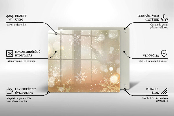 Krycia doska na sporák Snehové vločky