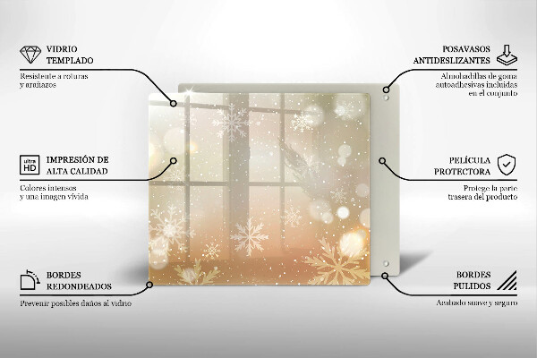 Krycia doska na sporák Snehové vločky