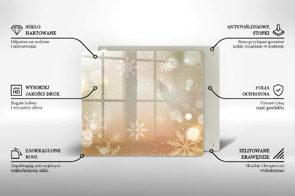 Krycia doska na sporák Snehové vločky