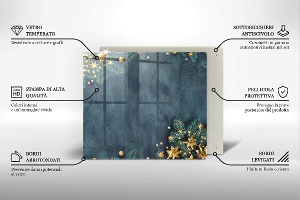 Krycia doska na sporák vianočné dekorácie