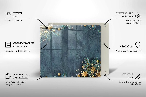 Krycia doska na sporák vianočné dekorácie