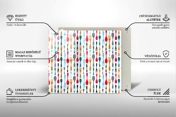 Krycia doska na sporák Ilustrácia lyžice
