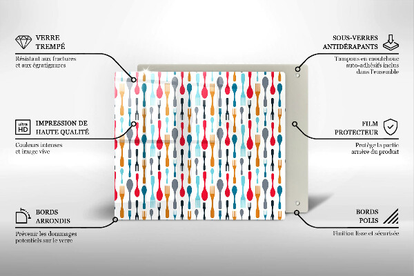 Krycia doska na sporák Ilustrácia lyžice