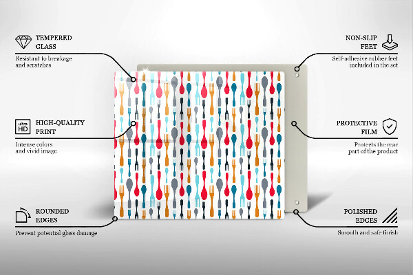 Krycia doska na sporák Ilustrácia lyžice