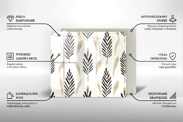 Krycia doska na sporák Boho rastliny