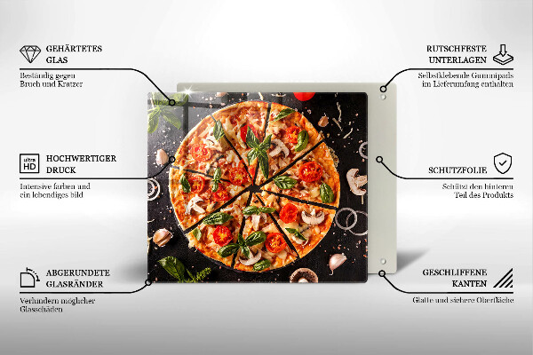 Krycia doska na sporák Pizza s hubami