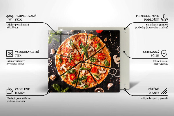 Krycia doska na sporák Pizza s hubami