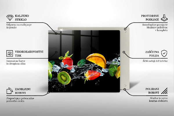 Krycia doska na sporák Ovocie vo vode