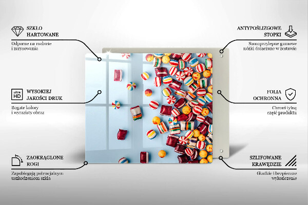 Krycia doska na sporák Farebné cukríky