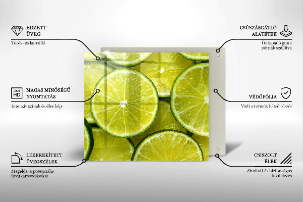 Sklo za varnú dosku Plátky limetky