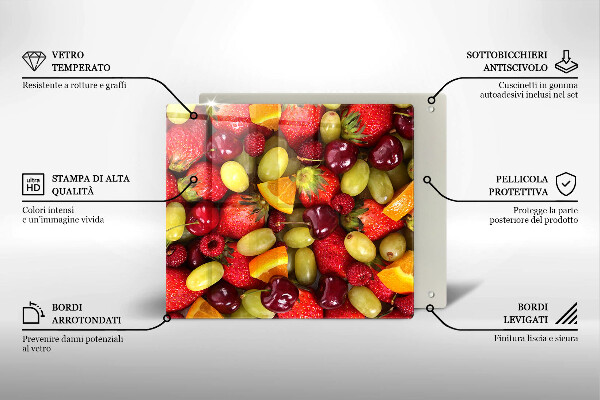 Sklo za varnú dosku Letné ovocie