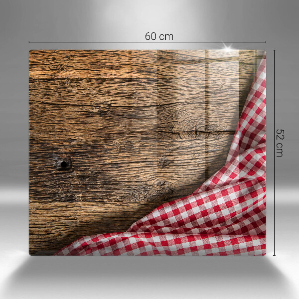 Sklenený kryt za sporák Drevený stôl