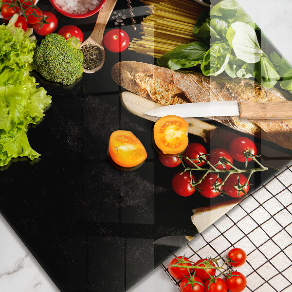 Sklenený kryt za sporák Talianske prísady a koreniny