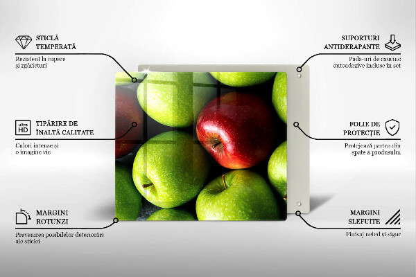 Sklenený kryt za sporák Šťavnaté jablká
