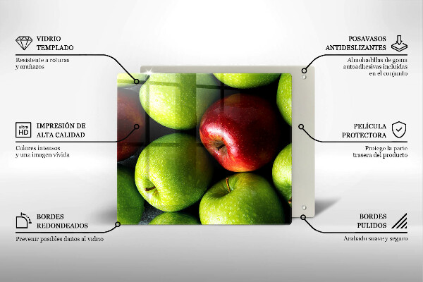 Sklenený kryt za sporák Šťavnaté jablká