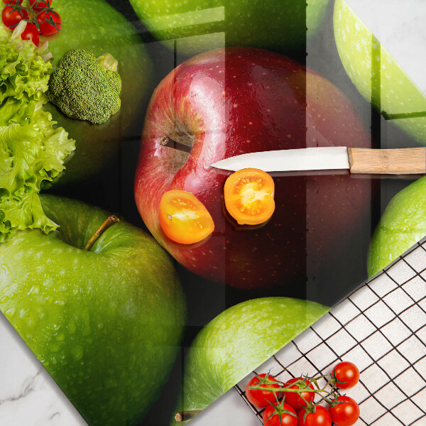 Sklenený kryt za sporák Šťavnaté jablká