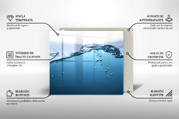 Sklo za varnú dosku Modrá voda