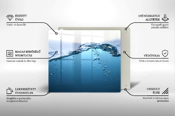 Sklo za varnú dosku Modrá voda