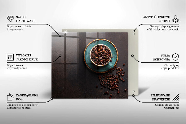 Krycia doska na sporák Šálka kávových zŕn