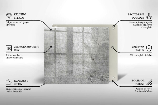 Krycia doska na sporák Betónová textúra