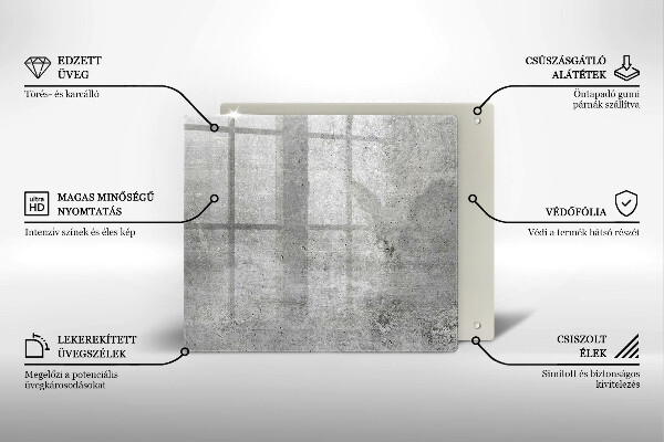 Krycia doska na sporák Betónová textúra