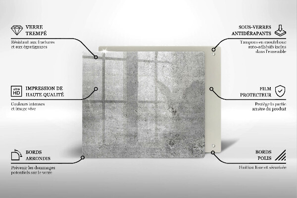 Krycia doska na sporák Betónová textúra