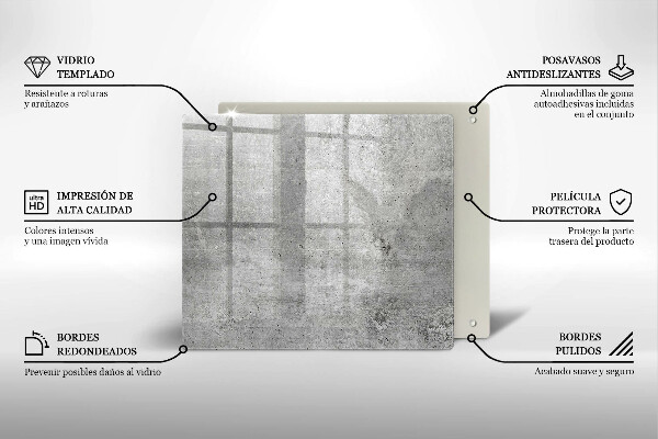 Krycia doska na sporák Betónová textúra