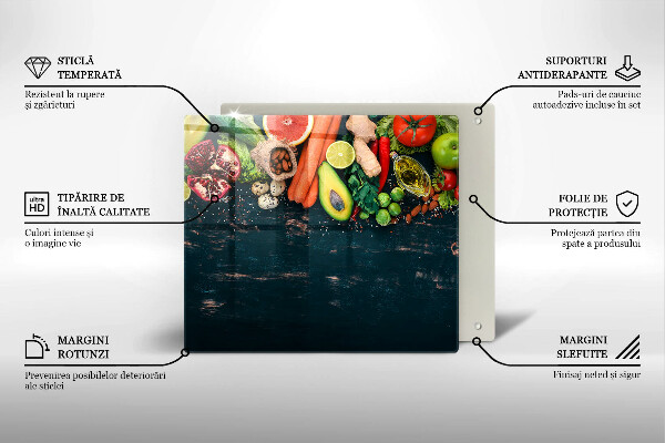 Krycia doska na sporák Ovocie a zelenina
