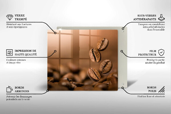 Krycia doska na sporák Kávové zrná