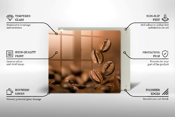 Krycia doska na sporák Kávové zrná