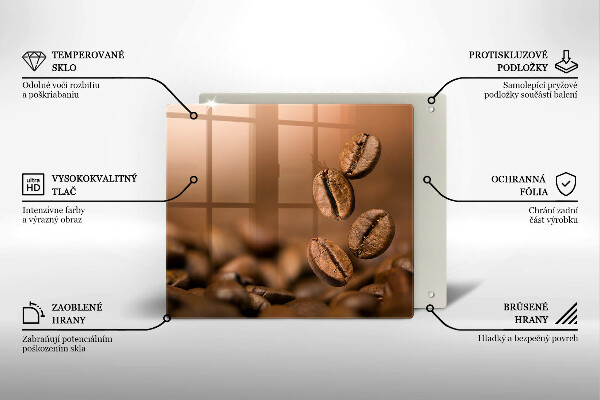 Krycia doska na sporák Kávové zrná