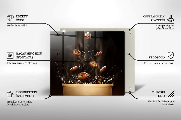 Krycia doska na sporák Horúce kávové zrná