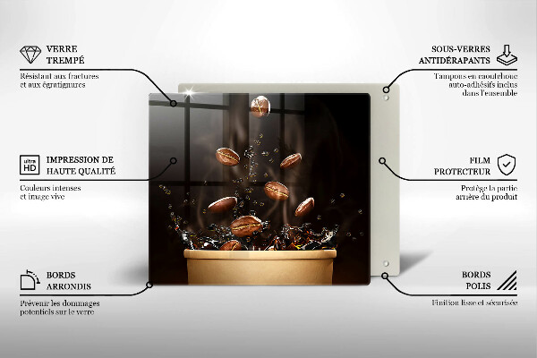 Krycia doska na sporák Horúce kávové zrná
