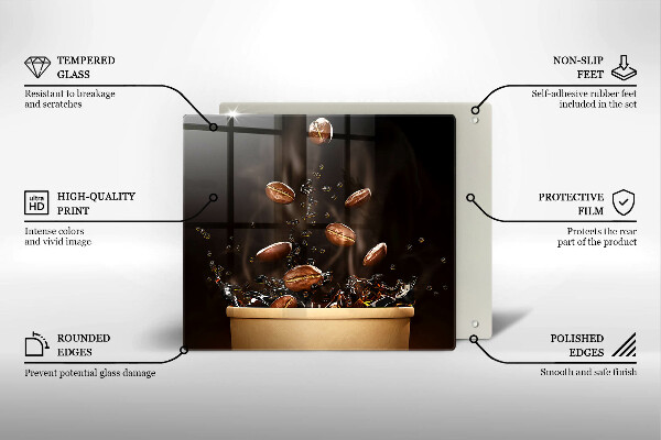 Krycia doska na sporák Horúce kávové zrná