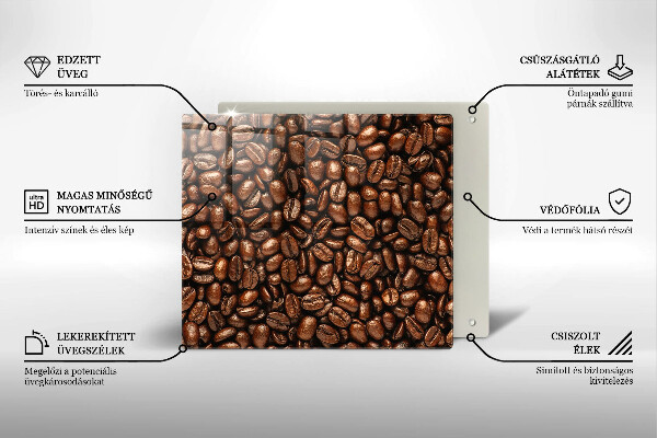 Krycia doska na sporák Kávové zrná