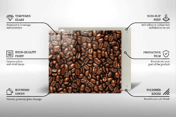 Krycia doska na sporák Kávové zrná