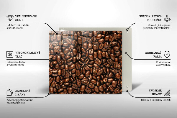 Krycia doska na sporák Kávové zrná