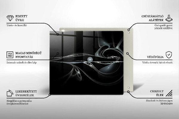 Sklo za varnú dosku Moderná abstrakcia