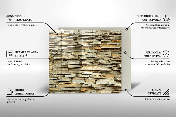 Sklo za varnú dosku Dekoratívne kamene