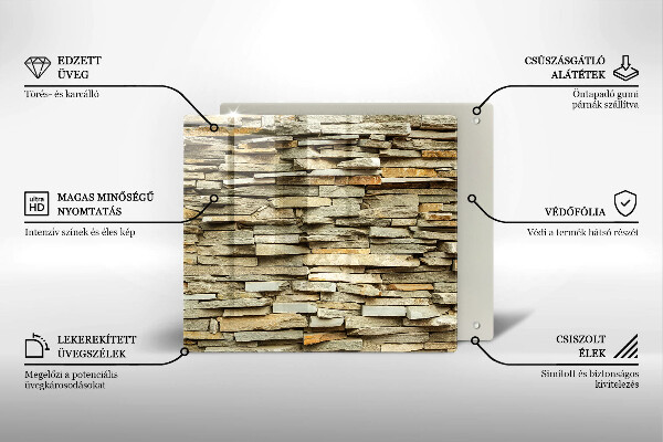 Sklo za varnú dosku Dekoratívne kamene