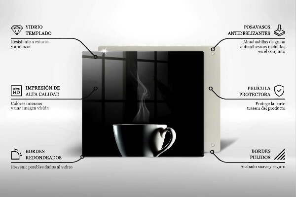 Sklo za varnú dosku Šálka čaju