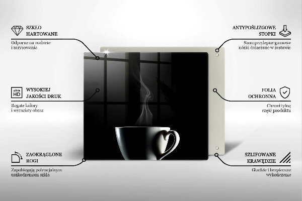 Sklo za varnú dosku Šálka čaju