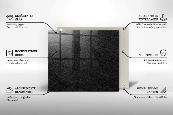 Kalené sklo za sporák Textúra kameňa